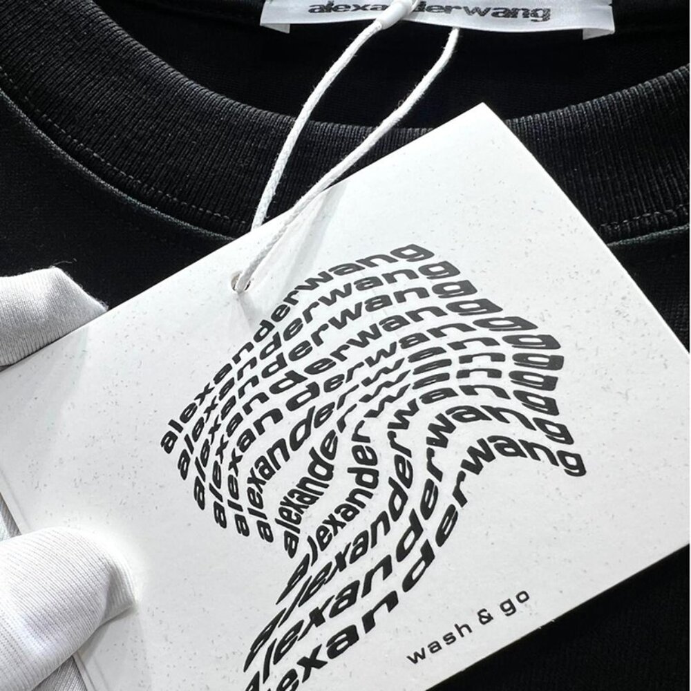 Alexander Wang Printed Lettering Short-Sleeved T-Shirt - Picture 7 of 10